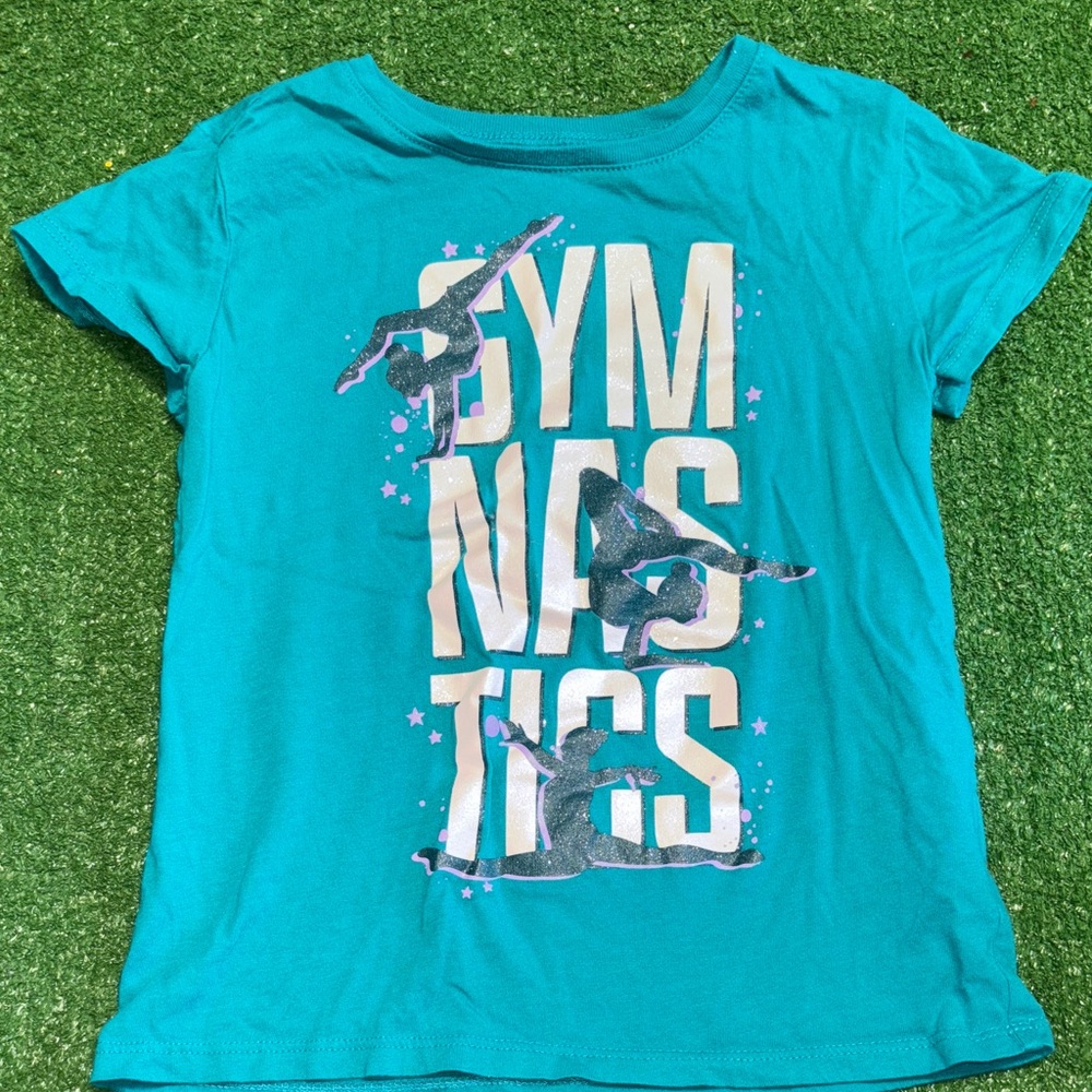 Teal Gymnastics Graphic kids Top